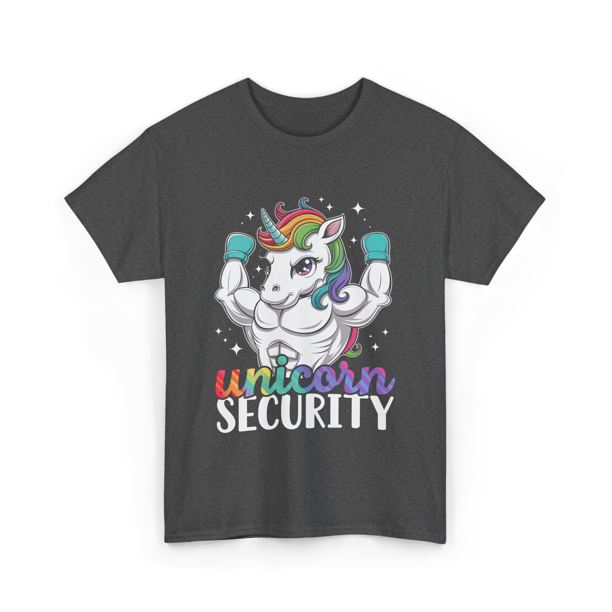 Unicorn Security Unicorns Fantasy T-Shirt - Dark Heather