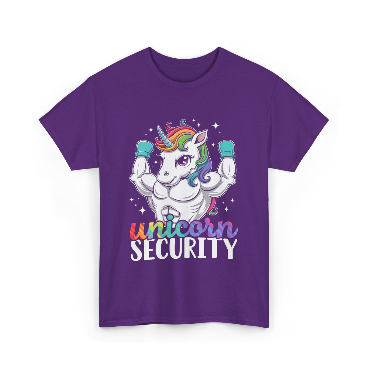 Unicorn Security Unicorns Fantasy T-Shirt - Purple