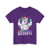 Unicorn Security Unicorns Fantasy T-Shirt - Purple