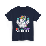 Unicorn Security Unicorns Fantasy T-Shirt - Navy