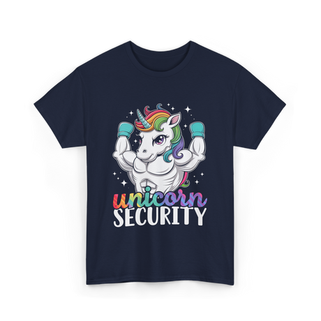 Unicorn Security Unicorns Fantasy T-Shirt - Navy