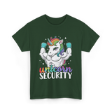 Unicorn Security Unicorns Fantasy T-Shirt - Forest Green