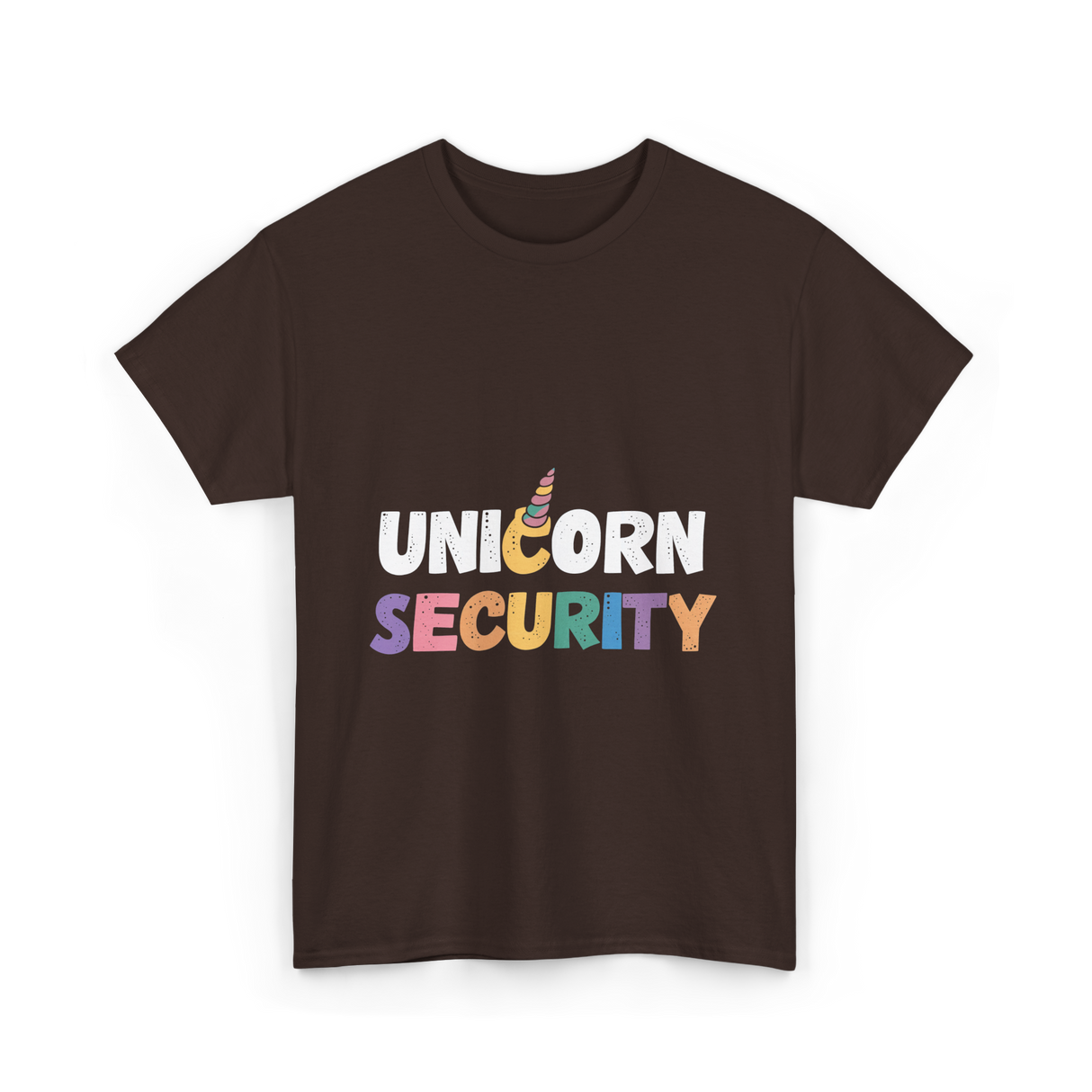 Unicorn Security Unicorns T-Shirt - Dark Chocolate