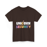 Unicorn Security Unicorns T-Shirt - Dark Chocolate