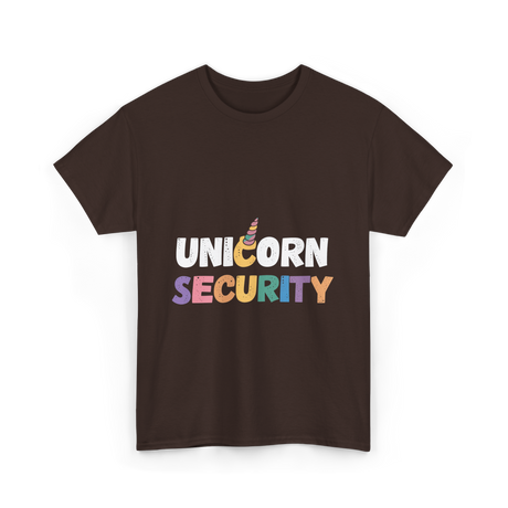 Unicorn Security Unicorns T-Shirt - Dark Chocolate