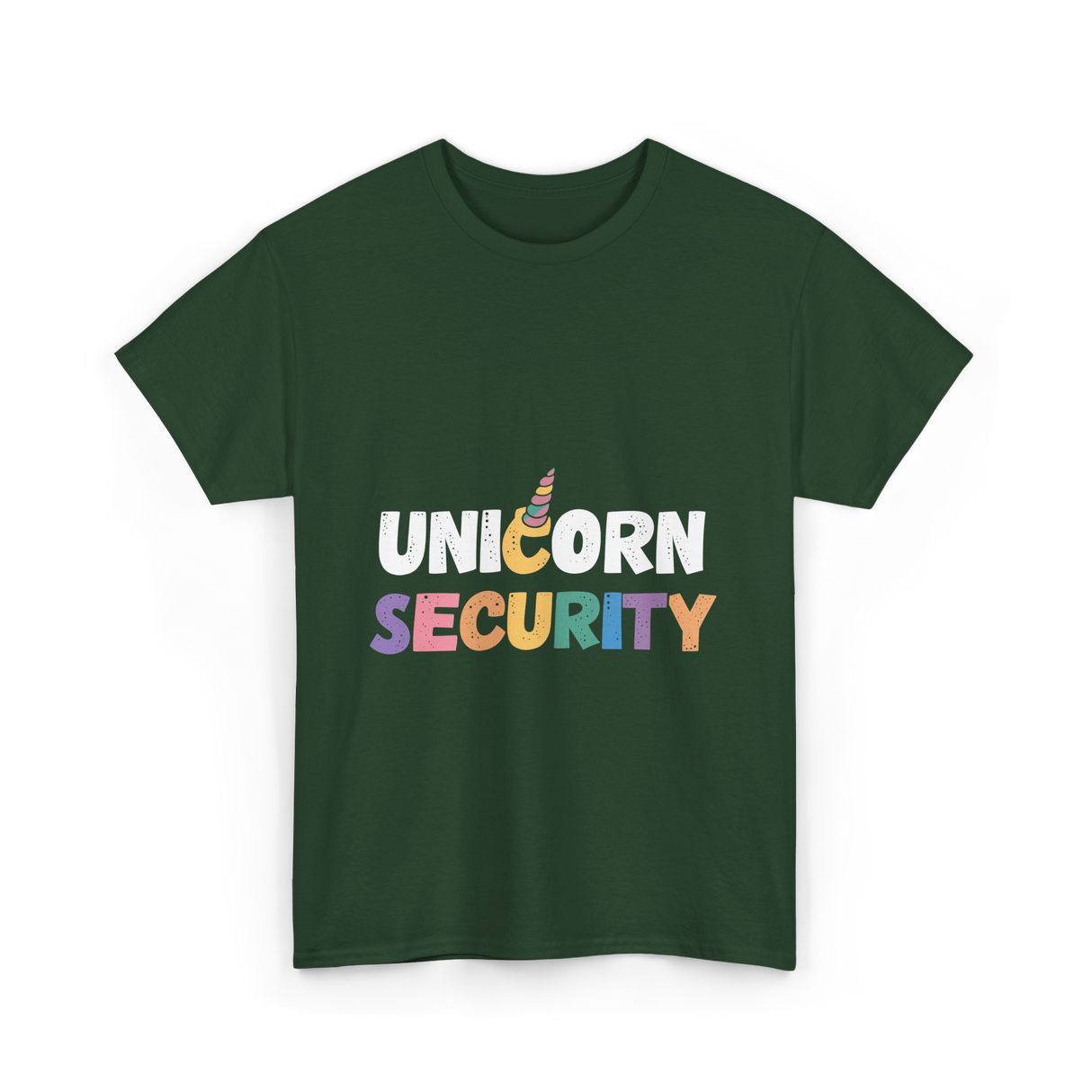 Unicorn Security Unicorns T-Shirt - Forest Green