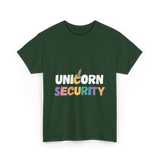 Unicorn Security Unicorns T-Shirt - Forest Green