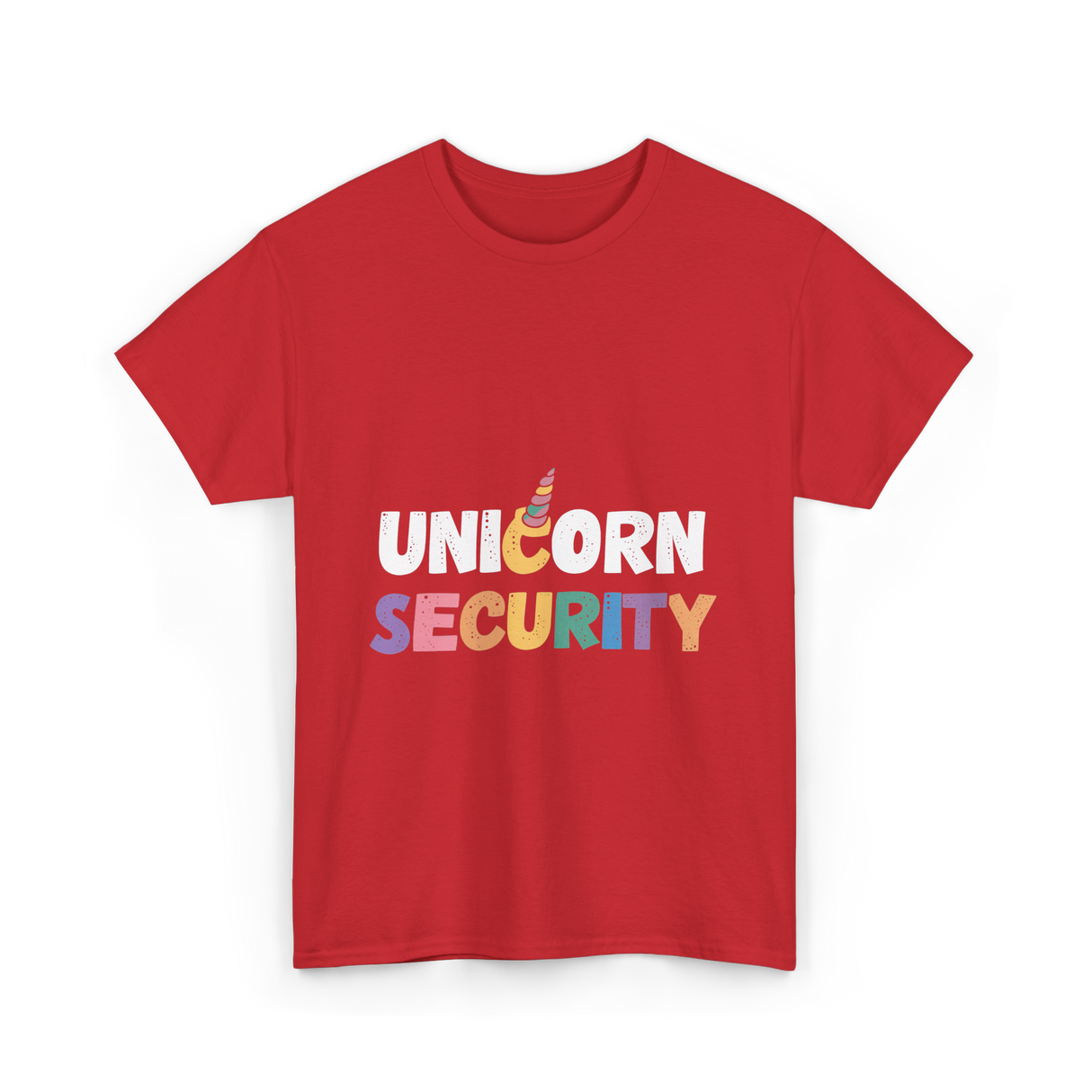 Unicorn Security Unicorns T-Shirt - Red