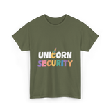 Unicorn Security Unicorns T-Shirt - Military Green