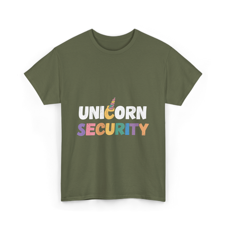 Unicorn Security Unicorns T-Shirt - Military Green