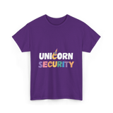 Unicorn Security Unicorns T-Shirt - Purple