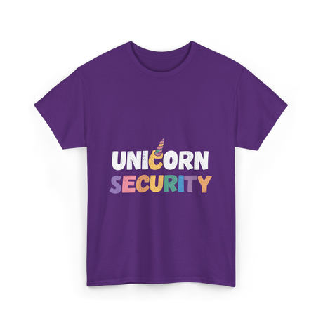 Unicorn Security Unicorns T-Shirt - Purple