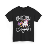 Unicorn Squad Unicorn Lovers T-Shirt - Black