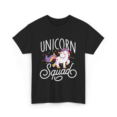 Unicorn Squad Unicorn Lovers T-Shirt - Black