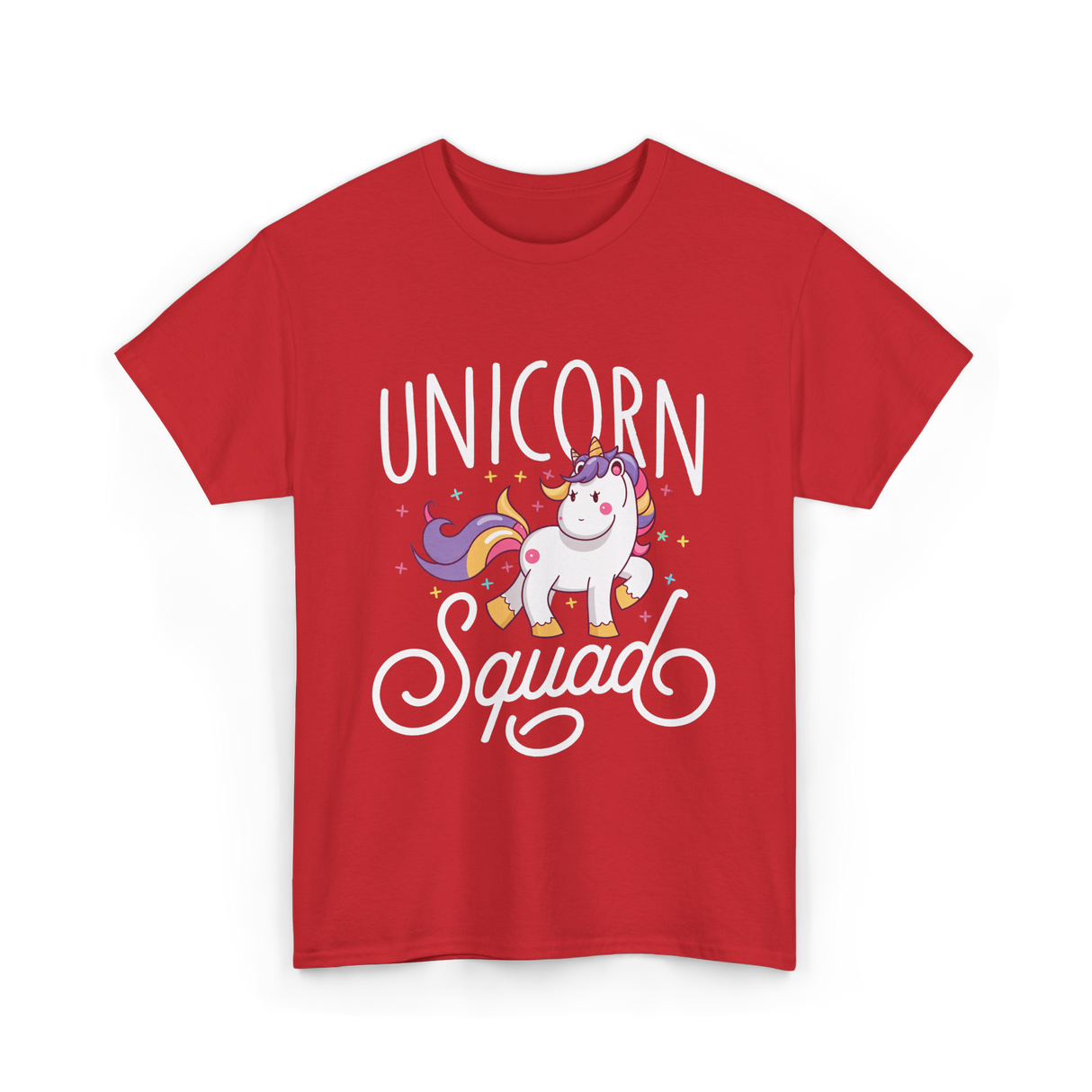 Unicorn Squad Unicorn Lovers T-Shirt - Red