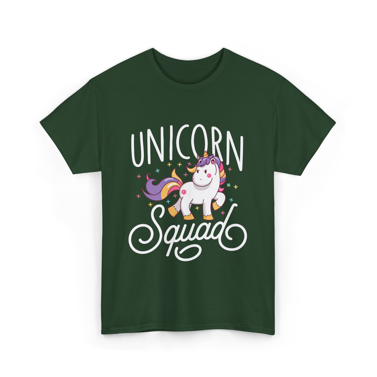 Unicorn Squad Unicorn Lovers T-Shirt - Forest Green