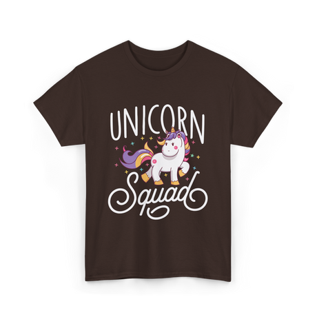 Unicorn Squad Unicorn Lovers T-Shirt - Dark Chocolate