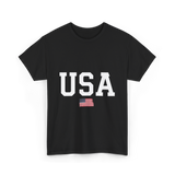 USA American Pride T-Shirt - Black