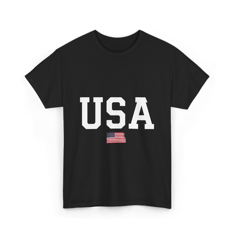 USA American Pride T-Shirt - Black