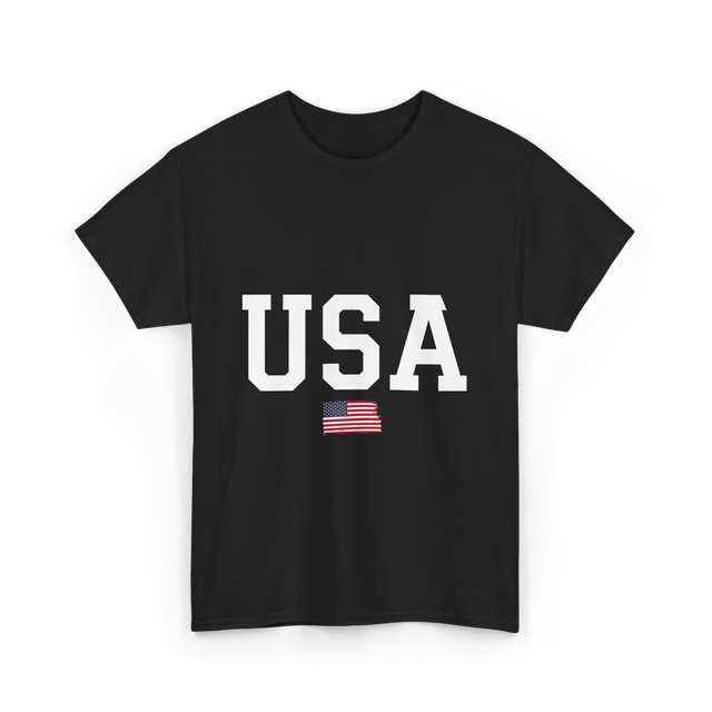 USA American Pride T-Shirt - Black