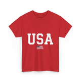 USA American Pride T-Shirt - Red