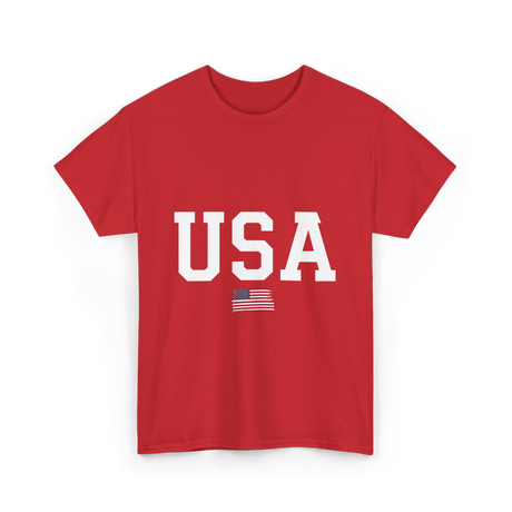 USA American Pride T-Shirt - Red