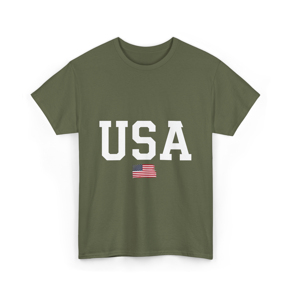 USA American Pride T-Shirt - Military Green