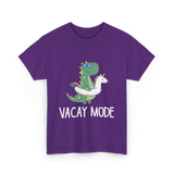 Vacay Mode Dinosaur Vacation T-Shirt - Purple