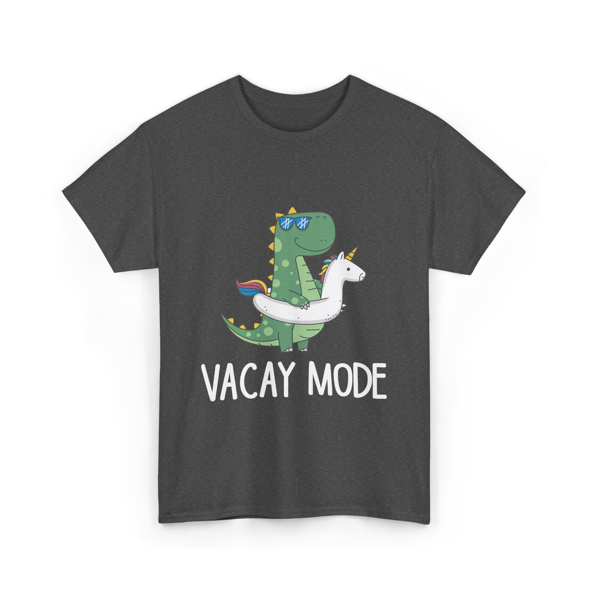 Vacay Mode Dinosaur Vacation T-Shirt - Dark Heather