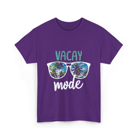 Vacay Mode Summer Vacation T-Shirt - Purple