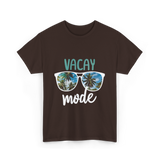 Vacay Mode Summer Vacation T-Shirt - Dark Chocolate