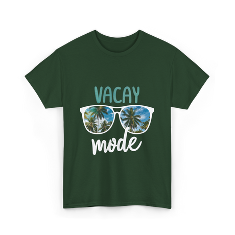 Vacay Mode Summer Vacation T-Shirt - Forest Green