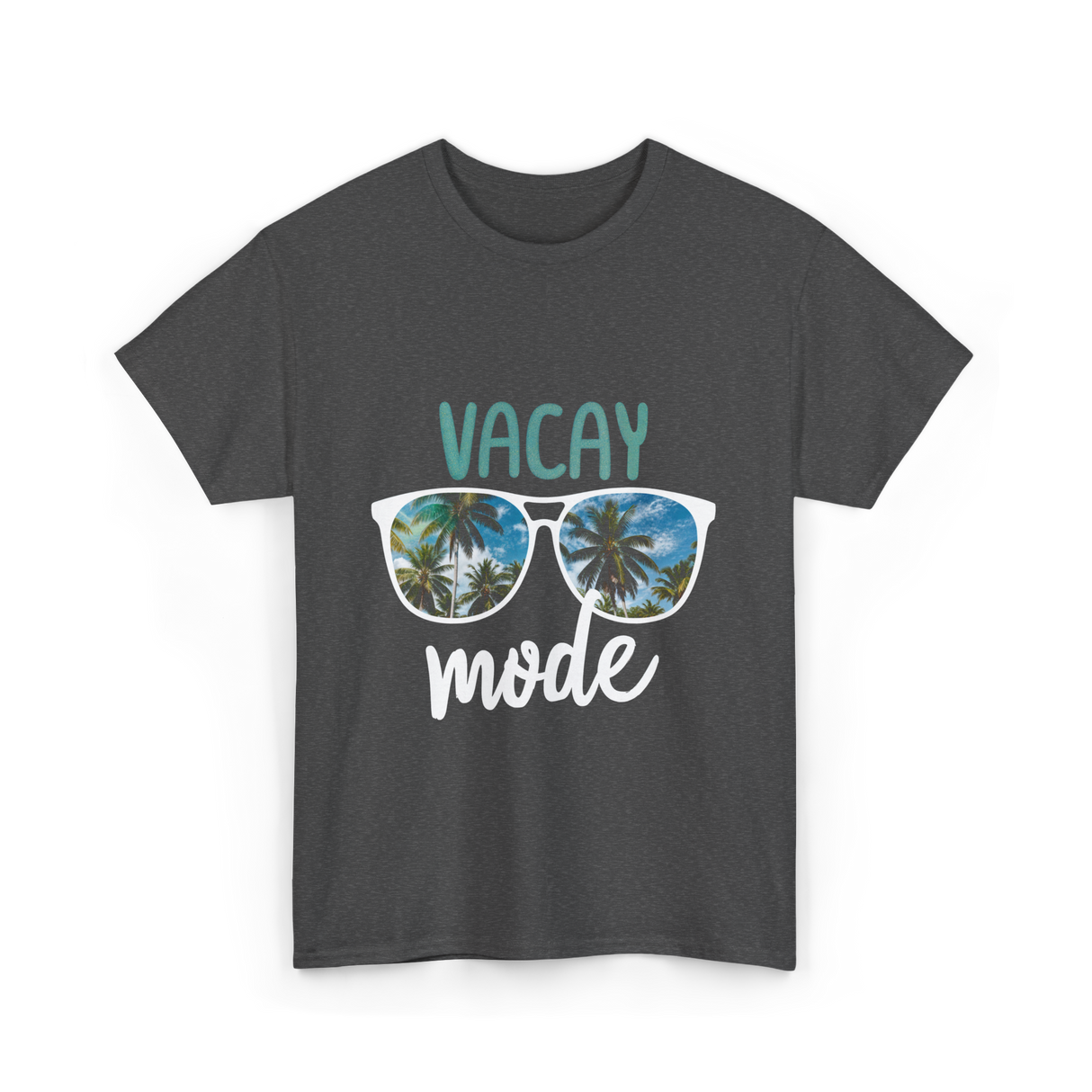 Vacay Mode Summer Vacation T-Shirt - Dark Heather