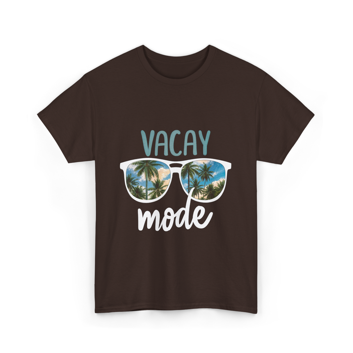 Vacay Mode Vacation Getaway T-Shirt - Dark Chocolate