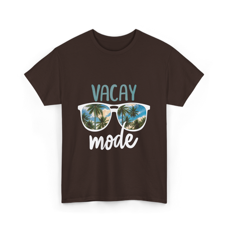 Vacay Mode Vacation Getaway T-Shirt - Dark Chocolate