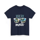 Vacay Mode Vacation Getaway T-Shirt - Navy