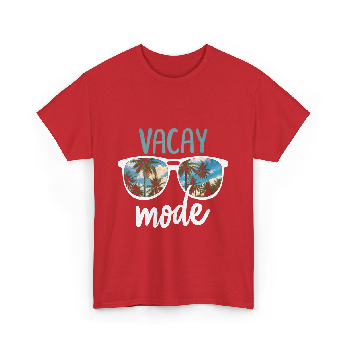 Vacay Mode Vacation Getaway T-Shirt - Red