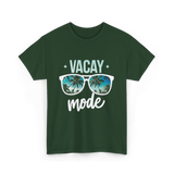 Vacay Mode Vacation Travel Summer T-Shirt - Forest Green