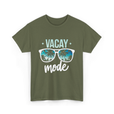 Vacay Mode Vacation Travel Summer T-Shirt - Military Green