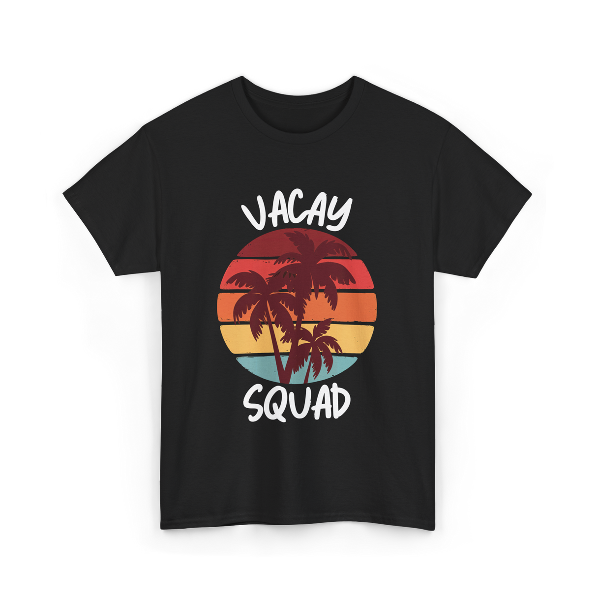 Vacay Squad Summer Travel T-Shirt - Black