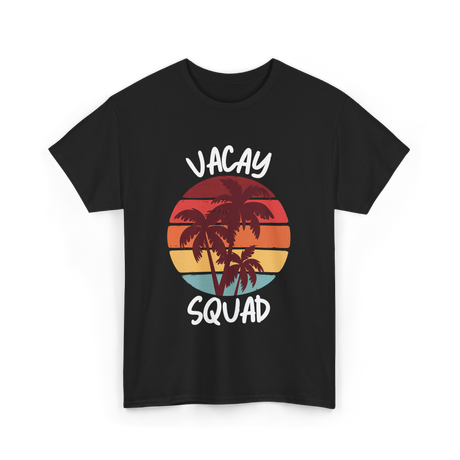 Vacay Squad Summer Travel T-Shirt - Black