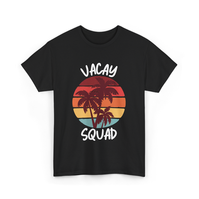 Vacay Squad Summer Travel T-Shirt - Black