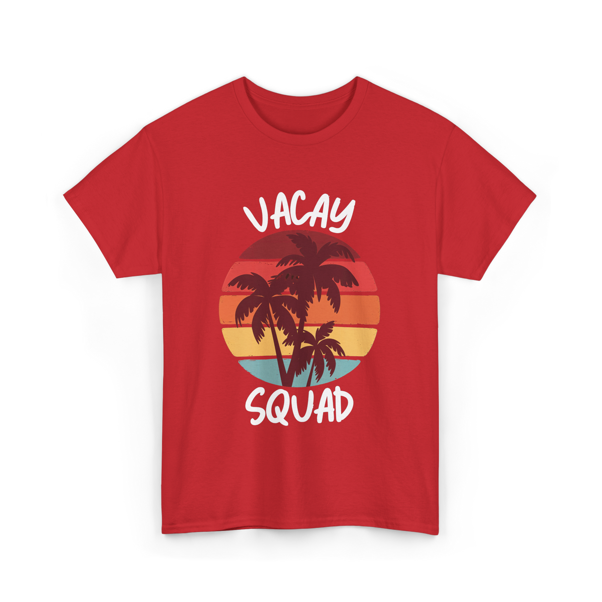 Vacay Squad Summer Travel T-Shirt - Red