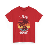 Vacay Squad Summer Travel T-Shirt - Red