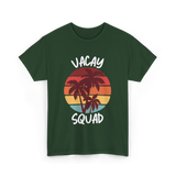 Vacay Squad Summer Travel T-Shirt - Forest Green