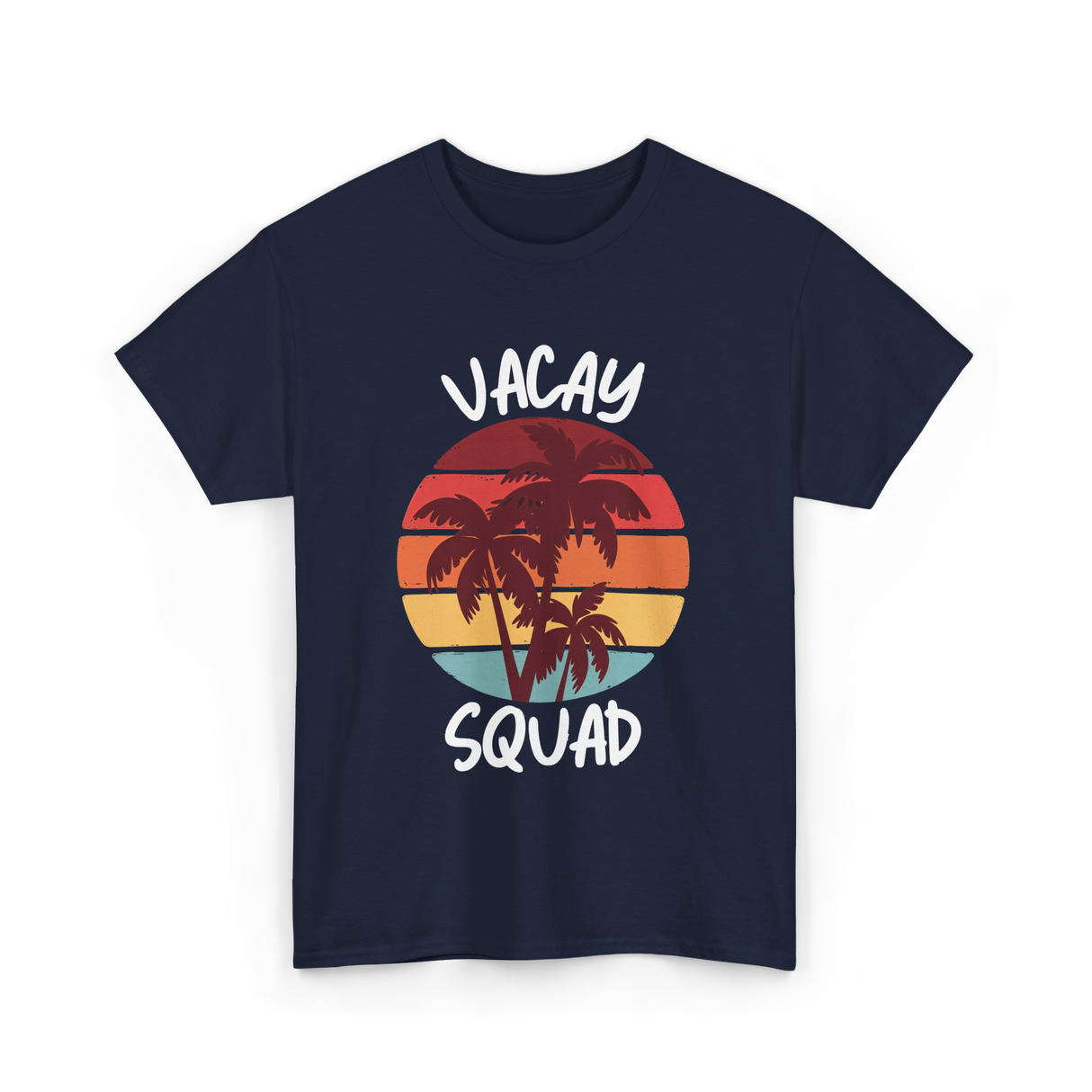 Vacay Squad Summer Travel T-Shirt - Navy