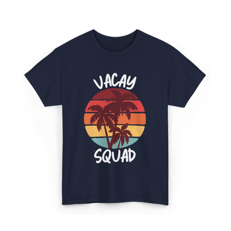 Vacay Squad Summer Travel T-Shirt - Navy