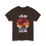 Vacay Squad Summer Travel T-Shirt - Dark Chocolate