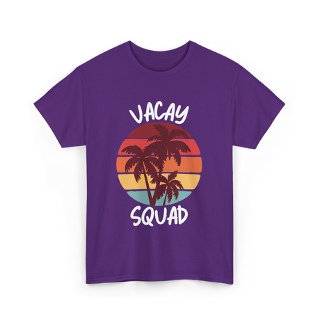 Vacay Squad Summer Travel T-Shirt - Purple