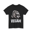 Vegan Gorilla Animal Veganism T-Shirt - Black